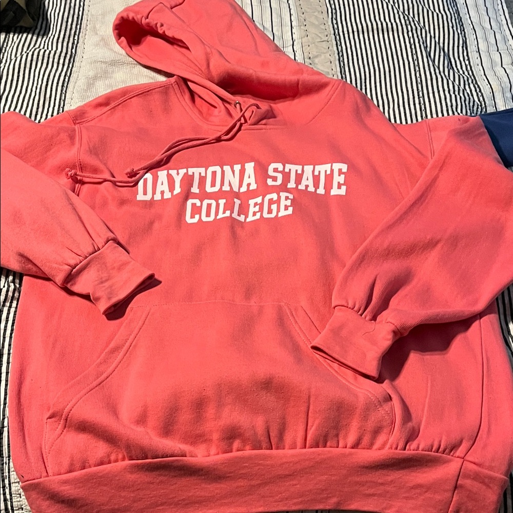 Daytona State College Pink Hoodie XL EUC